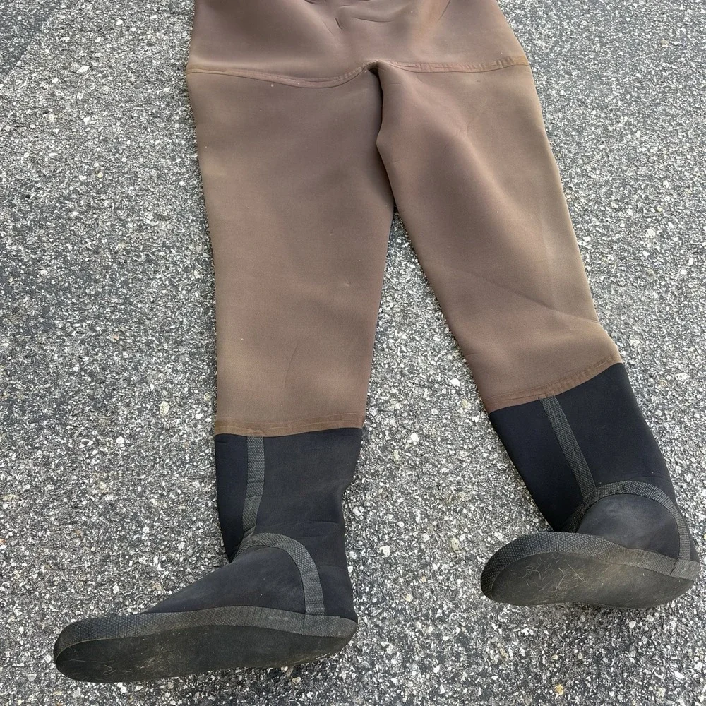 VTG Simms Neoprene Chest Waders Men's L Long Fishing Hunting Made USA Waterproof